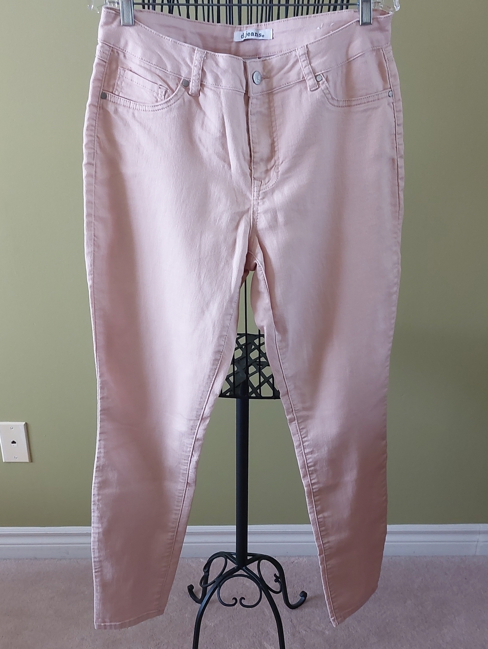 d. jeans Light Powder Pink Skinny Stretch Jeans